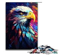 Adult Jigsaw Puzzles 1000 Pieces Colorful Psychedelic Animal Eagle Home Decoration Puzzle Toys Deal As Gifts for The Whole Family 1000 PCS(75x50cm)