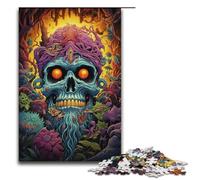 Adult Jigsaw Puzzles 1000 Pieces Colorful Psychedelic Forest Skeletons Home Decoration Puzzle Toys Deal As Gifts for The Whole Family 1000 PCS(38x26cm)