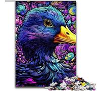 Adult Jigsaw Puzzles 1000 Pieces Colorful Purple Duck 1000-Piece Jigsaw Puzzle Challenging Brain Teaser for Teenager, Family Game Night Fun 26x38cm