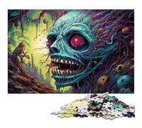 Adult Jigsaw Puzzles 1000 Pieces Colorful Skull Jigsaw Puzzles for Adults High-Difficulty Brain Teaser for Teenagers 50x75CM/19.68x29.52inch