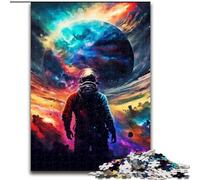 Adult Jigsaw Puzzles 1000 Pieces Colorful Space Made of Wood, Interactive Family Game, Suitable for Ages 14+ 50x75cm for Family Interactive Game