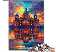 Adult Jigsaw Puzzles 1000 Pieces Colorful Taj Mahal Jigsaw Perfect for Teenagers, Family Bonding, Brain Teaser & DIY Home Decor Gift (size : 50x75cm)