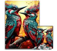 Adult Jigsaw Puzzles 1000 Pieces Colorful Woodpecker Jigsaw Puzzles for Adults High-Difficulty Brain Teaser for Teenagers 50x75CM/19.68x29.52inch