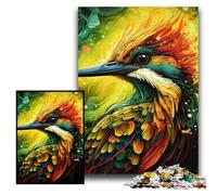 Adult Jigsaw Puzzles 1000 Pieces Colorful Woodpecker Wooden Puzzles 50x75 cm Family Game Night Fun, DIY Decorative Artwork
