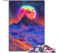 Adult Jigsaw Puzzles 1000 Pieces Colourful Beautiful Mountains 1000 Piece Jigsaw Puzzle for The Whole for Women, Gifts for Men size 50x75cm