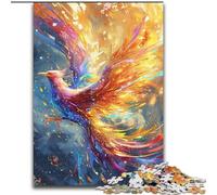 Adult Jigsaw Puzzles 1000 Pieces Colourful Fantasy Phoenix Jigsaw Puzzles Made of Wood,Develops Hand-Eye Coordination Skills, Perfect for Birthday Gifts 1000pcs(50x75cm)