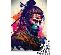Adult Jigsaw Puzzles 1000 Pieces Colourful Japanese Ninja Paper Jigsaw Puzzles for Adults Educational Game Challenge Toy 1000pcs (38x26cm)