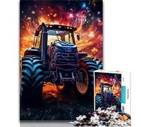 Adult Jigsaw Puzzles 1000 Pieces Colourful Tractors 1000 Pieces for Adults,Educational Games Home Decoration Birthday Present, Gifts, Wall Art (size 75x50cm)
