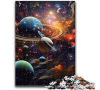 Adult Jigsaw Puzzles 1000 Pieces Colourful Universe Adult Puzzles,Learning Educational Toys Family Games Unique Birthday And Gifts (26x38cm)