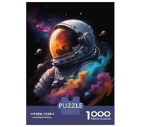 Adult Jigsaw Puzzles 1000 Pieces Cosmic Astronaut Art Print Jigsaws for Adults Toy Wall Decor Home Decoration Educational Challenge 70x50cm/1000pcs