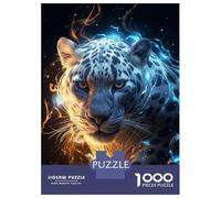 Adult Jigsaw Puzzles 1000 Pieces Cosmic Celestial Leopard Puzzle for Adults Relaxing Games Enhance Memory Birthday Present, Gifts, 38x26cm/1000pcs