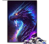 Adult Jigsaw Puzzles 1000 Pieces Cosmic Dragon Made of Wood, for Ages 14+ 50x75cm Challenging Brain Teaser - Relaxing Toy for Teenagers