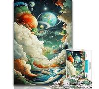 Adult Jigsaw Puzzles 1000 Pieces Cosmic Nebula,Educational Games Home Decoration Educational Game for Birthday,Chrismas (38x26cm)