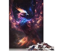 Adult Jigsaw Puzzles 1000 Pieces Cosmic Phoenix Rising Paper Jigsaw Puzzles for Adults Educational Game Challenge Toy 1000pcs (38x26cm)