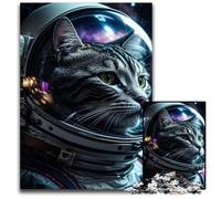 Adult Jigsaw Puzzles 1000 Pieces Cosmic Space CatDifficult Puzzles for Adults for Birthdays And Holidays 1000 PCS(75x50cm)