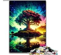 Adult Jigsaw Puzzles 1000 Pieces Cosmic Tree of Life Made of Wood, for Ages 14+ 50x75cm Challenging Brain Teaser - Relaxing Toy for Teenagers