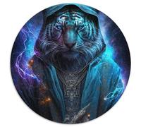 Adult Jigsaw Puzzles 1000 Pieces Cosmic Wizards Tiger Paper Jigsaw Challenging Brain Teaser,Family Activity,Home Decor, (Size 67.5x67.5cm)