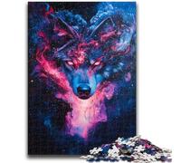 Adult Jigsaw Puzzles 1000 Pieces Cosmic Wolf for And from 14 Years And over Play Toys Because It Is Ideal As A Gift for The Whole Family 50x75cm