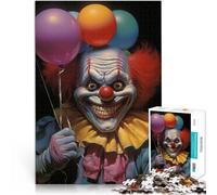 Adult Jigsaw Puzzles 1000 Pieces Creepy Clown Train your brain and hands 50x75cm is ideal as gifts for the whole family for Age 14