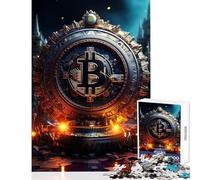 Adult Jigsaw Puzzles 1000 Pieces Crypto V Brain Teaser Game Tough Challenge Educational Toy Deal As Gifts for The Whole Family (38X52CM)