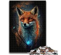 Adult Jigsaw Puzzles 1000 Pieces Cute Art Fox Help The Brain Exercise Addictive Toys to Cultivate Patience Perfect Decoration 50x75cm