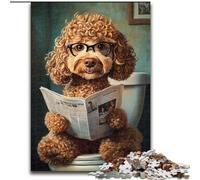 Adult Jigsaw Puzzles 1000 Pieces Cute Goldendoodle Help The Brain Exercise Addictive Toys to Cultivate Patience Gift For Birthdays (size 50x75cm)