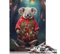 Adult Jigsaw Puzzles 1000 Pieces Cute Koala Xmas Wood Puzzle Jigsaws for Adults Teenagers Age 14+ 1000pcs (75x50cm)