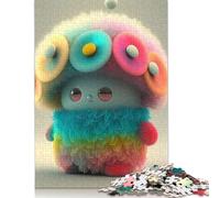 Adult Jigsaw Puzzles 1000 Pieces Cute Monsters Wooden Puzzles for Adults Sustainable Puzzle Games 1000pcs (75x50cm)