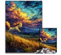 Adult Jigsaw Puzzles 1000 Pieces Cute Pony Wooden Jigsaw Puzzles Educational Toy for Teenagers, Home Office Decor 50X75CM