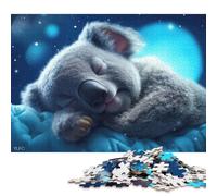 Adult Jigsaw Puzzles 1000 Pieces Cute Sleeping Koala Wooden Puzzles for Adults Puzzles Brain Teaser Puzzle 1000pcs (75x50cm)