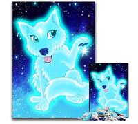 Adult Jigsaw Puzzles 1000 Pieces Cute Star Wolf Paper Jigsaw Educational Toy for Teenagers Home Office Decor 1000 PCS(38x26cm)