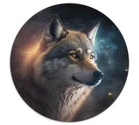 Adult Jigsaw Puzzles 1000 Pieces Cute Wolf Baby Puzzles for Adults Family Interactive Game,DIY Home Decor Brain Challenge Gift 67.5x67.5 cm
