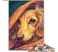 Adult Jigsaw Puzzles 1000 Pieces Dachshund, Family Entertainment Toys Is Ideal As Gifts for The Whole Family for 14+ (Size 26x38cm)