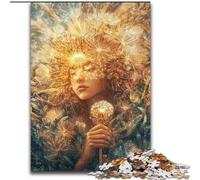 Adult Jigsaw Puzzles 1000 Pieces Dandelion Girl Made of Wood, Fun Activity for at Home size 50X75CM Engaging Family Game Night Activity