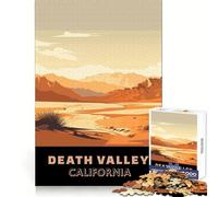 Adult Jigsaw Puzzles 1000 Pieces Death Valley California Clean Edge Game Mind Exercise Toy Slow Play Fun Birthday Hobby Gift (50x75cm)