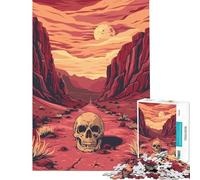 Adult Jigsaw Puzzles 1000 Pieces Death Valley Skull Difficult And Challenge Improve Memory Educational Toy for Ages 14 And over (50x75cm)