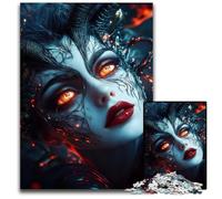 Adult Jigsaw Puzzles 1000 Pieces Demoness with Burning Eyes Puzzles for Adults Brain Challenge Game for Teenagers Family Interaction 1000 PCS(75x50cm)