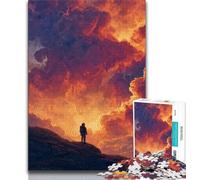 Adult Jigsaw Puzzles 1000 Pieces Desert Cowboy 1000 Pieces for Adults,Educational Stress Relief Toy Gifts for Friends And Family (size 75x50cm)