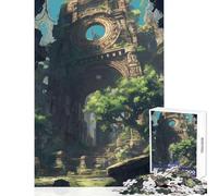 Adult Jigsaw Puzzles 1000 Pieces Destruction of Natural Rui Educational Toy Gift Birthday Brain Teaser Game Interesting Stress Reduction (Size 38x26cm)