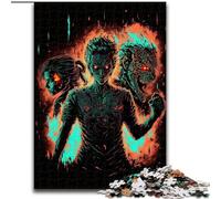 Adult Jigsaw Puzzles 1000 Pieces Devil Threesome Made of Wood, Fun Activity for at Home 50x75cm Engaging Family Game Night Activity