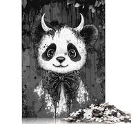Adult Jigsaw Puzzles 1000 Pieces Devilish Panda - Gothic Pandare Wooden Puzzle for Adults And Teenager Learning Educational Puzzle 1000pcs (75x50cm)