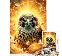 Adult Jigsaw Puzzles 1000 Pieces Diamond Falcon Stonimal Relaxing Games Staycation Kill Time Home Decoration Toys Deal As Gifts for The Whole Family (50x75cm)