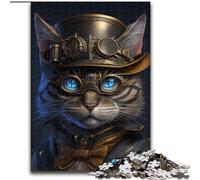 Adult Jigsaw Puzzles 1000 Pieces Doctor Cat Made of Wood, Fun Activity for at Home 50x75cm Engaging Family Game Night Activity