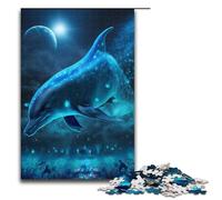 Adult Jigsaw Puzzles 1000 Pieces Dolphin Space Home Decoration Puzzle Toys Deal As Gifts for The Whole Family 75x50cm