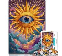 Adult Jigsaw Puzzles 1000 Pieces Dream Eye,Educational Games Home Decoration Educational Game for Birthday,Chrismas (38x26cm)