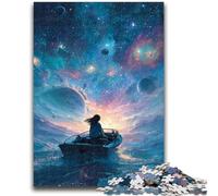 Adult Jigsaw Puzzles 1000 Pieces Dream Ship Stress Reliever Staycation Kill Time Perfect Decoration for Age 14+ 38x26cm