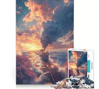 Adult Jigsaw Puzzles 1000 Pieces Dreamscape Train, Relax Games, Parent-child Interaction, Artists' Collection, Fine Arts 38x52cm