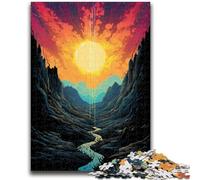 Adult Jigsaw Puzzles 1000 Pieces Dreamy Beautiful Mountains for And from 14 Years And over Play Toys Because It Is Ideal As A Gift for The Whole Family 50x75cm