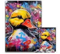Adult Jigsaw Puzzles 1000 Pieces Duck Graffiti Jigsaw Puzzles for Adults High-Difficulty Brain Teaser for Teenagers 50x75CM/19.68x29.52inch