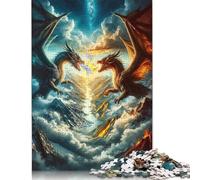 Adult Jigsaw Puzzles 1000 Pieces Duel of The Fates Wood Puzzle Jigsaws for Adults Stress Relief Toys 1000pcs (75x50cm)